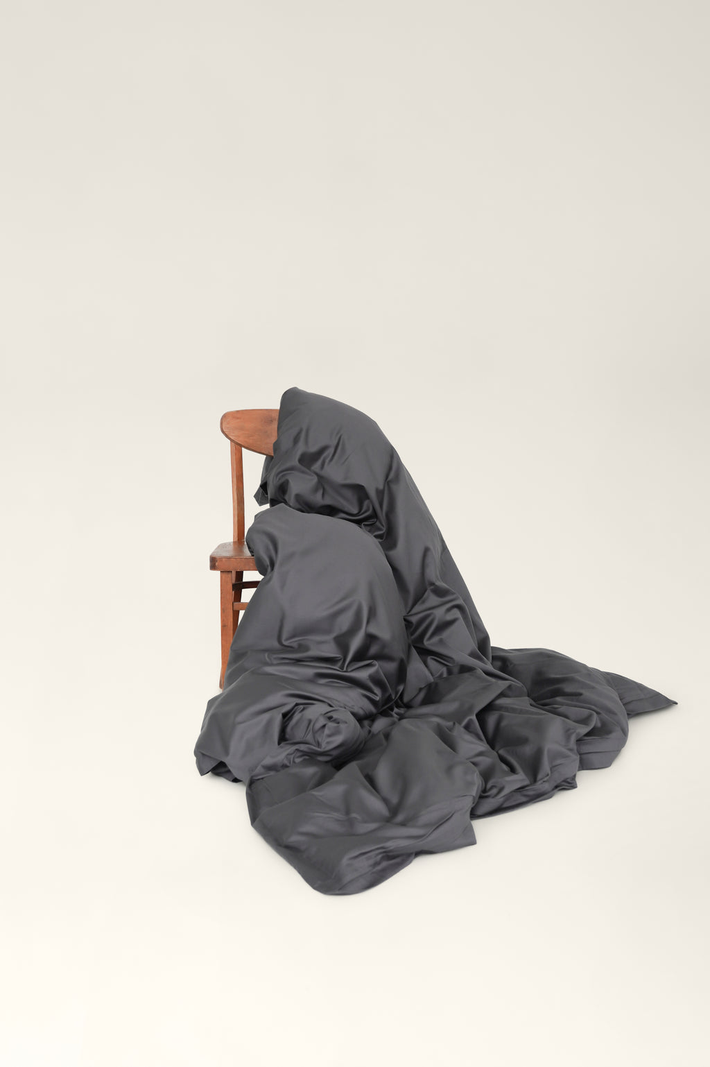 Satin-Bettwäsche Graphit