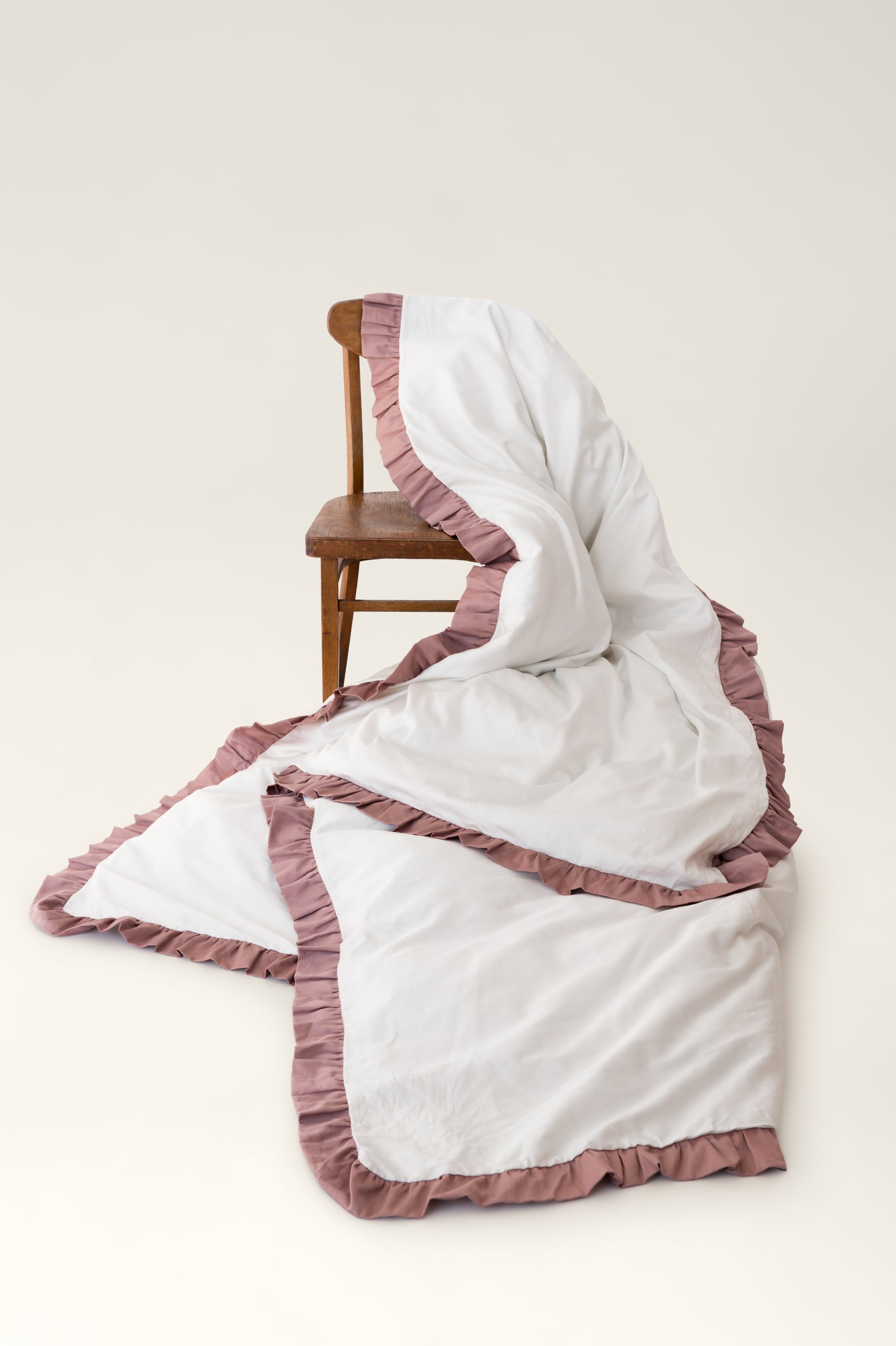 Bettbezug aus Satin mit Rüschen Savoy
