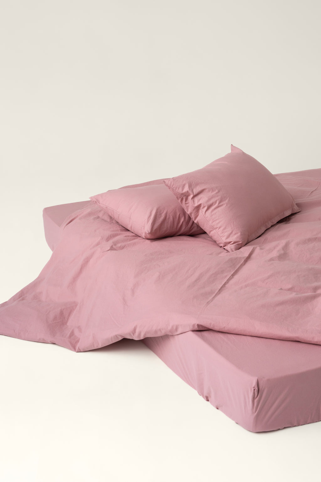 Bettbezug gekochte Baumwolle Strawberry Pink