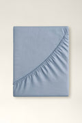 Spannbetttuch aus Satin-Stoff Mist