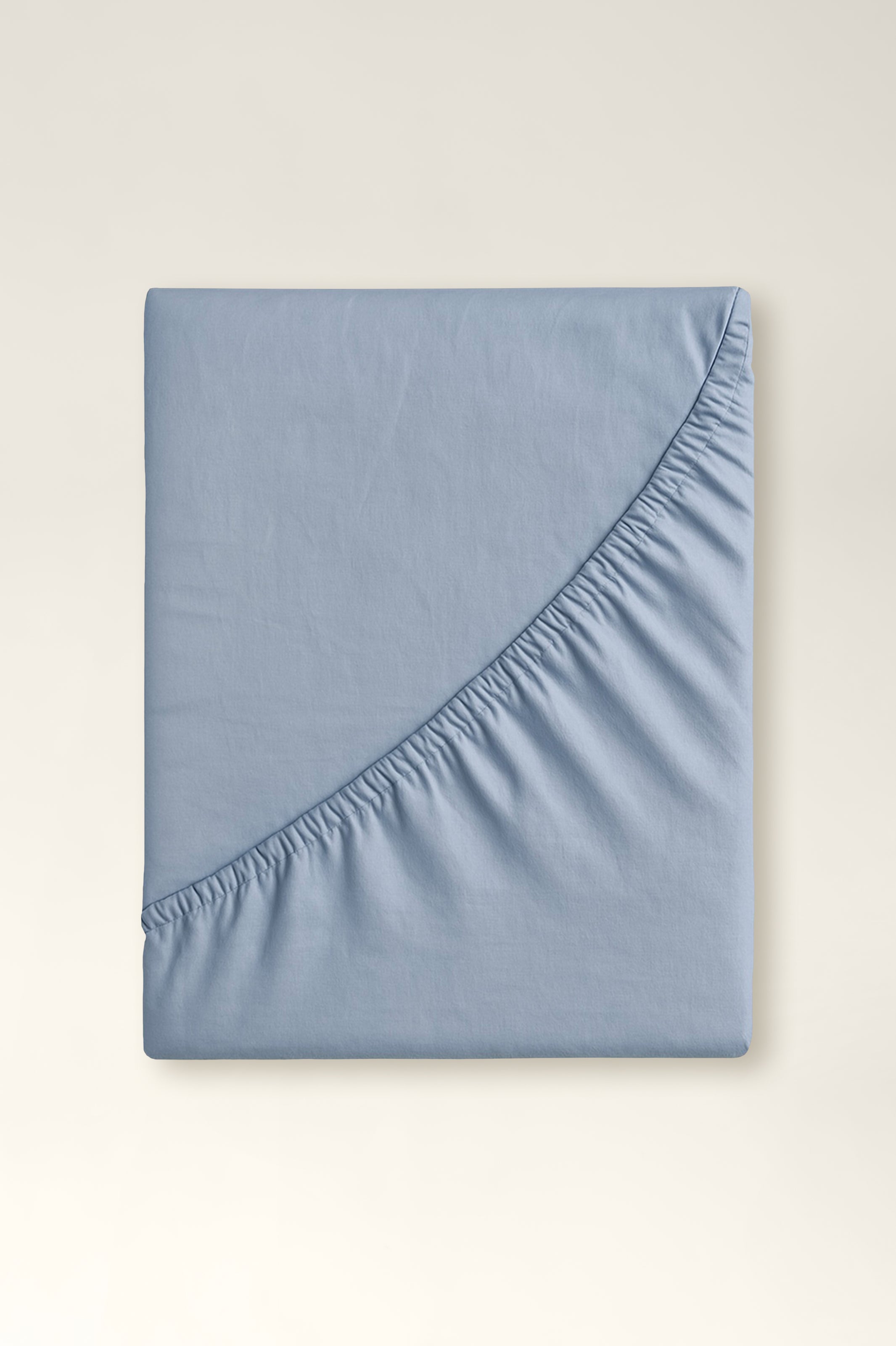 Spannbetttuch aus Satin-Stoff Mist