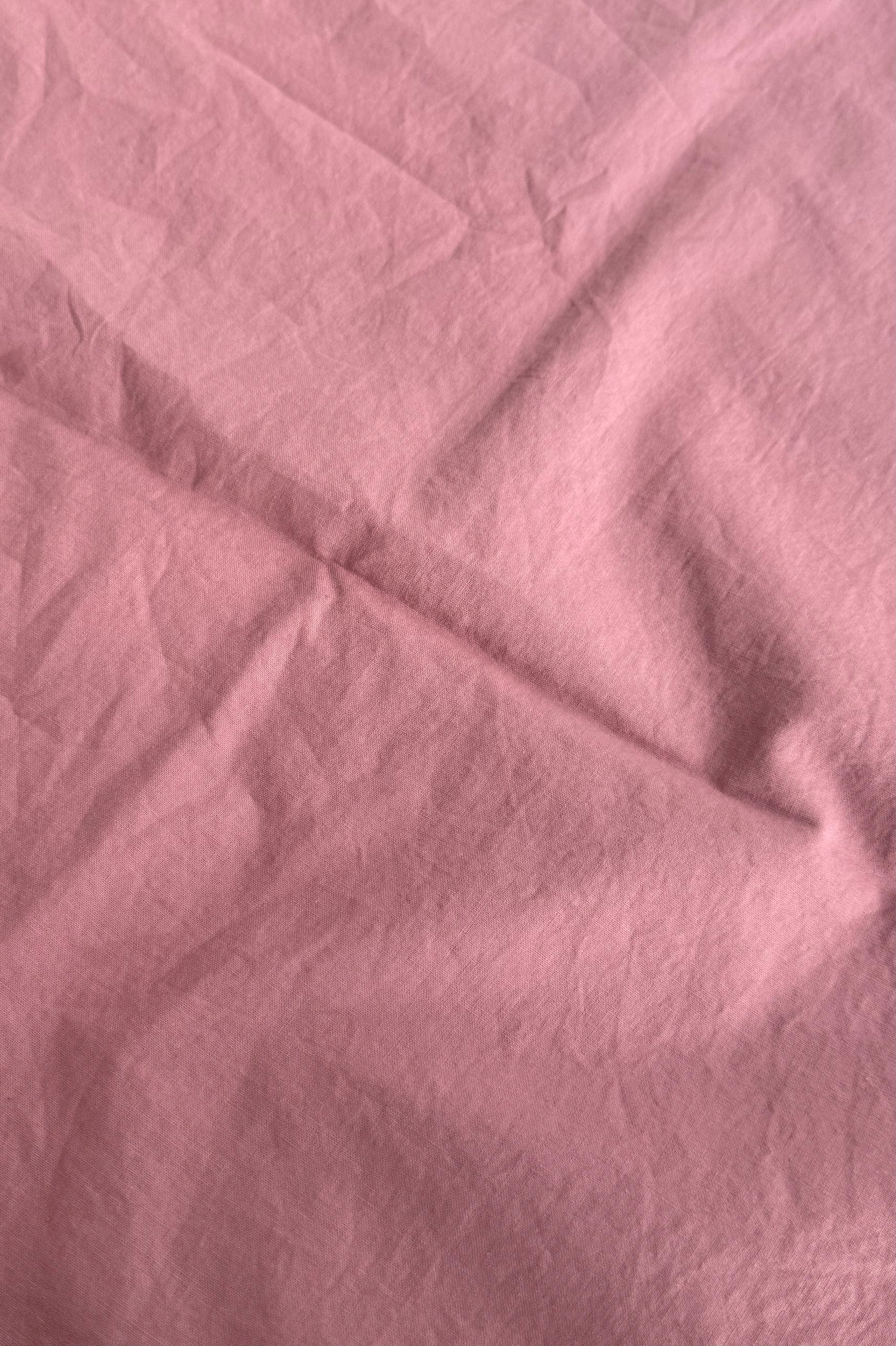 Bettwäsche aus gekochter Baumwolle mit Rüschen Strawberry Pink