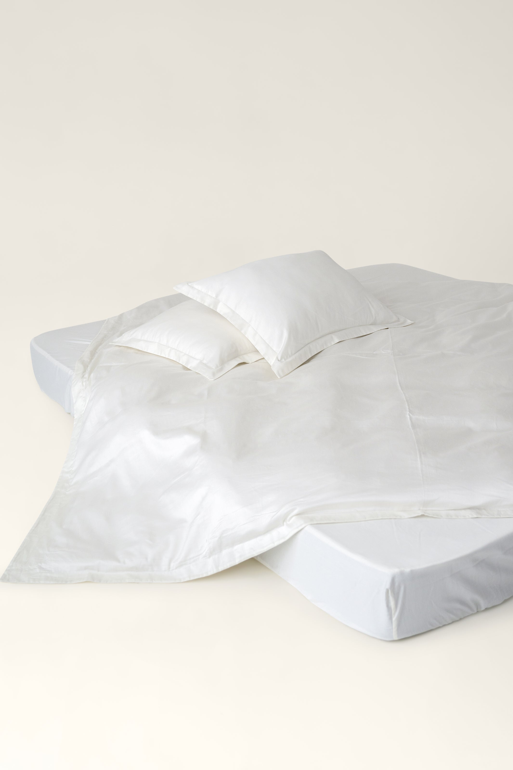 Bettbezug aus Satin Ivory