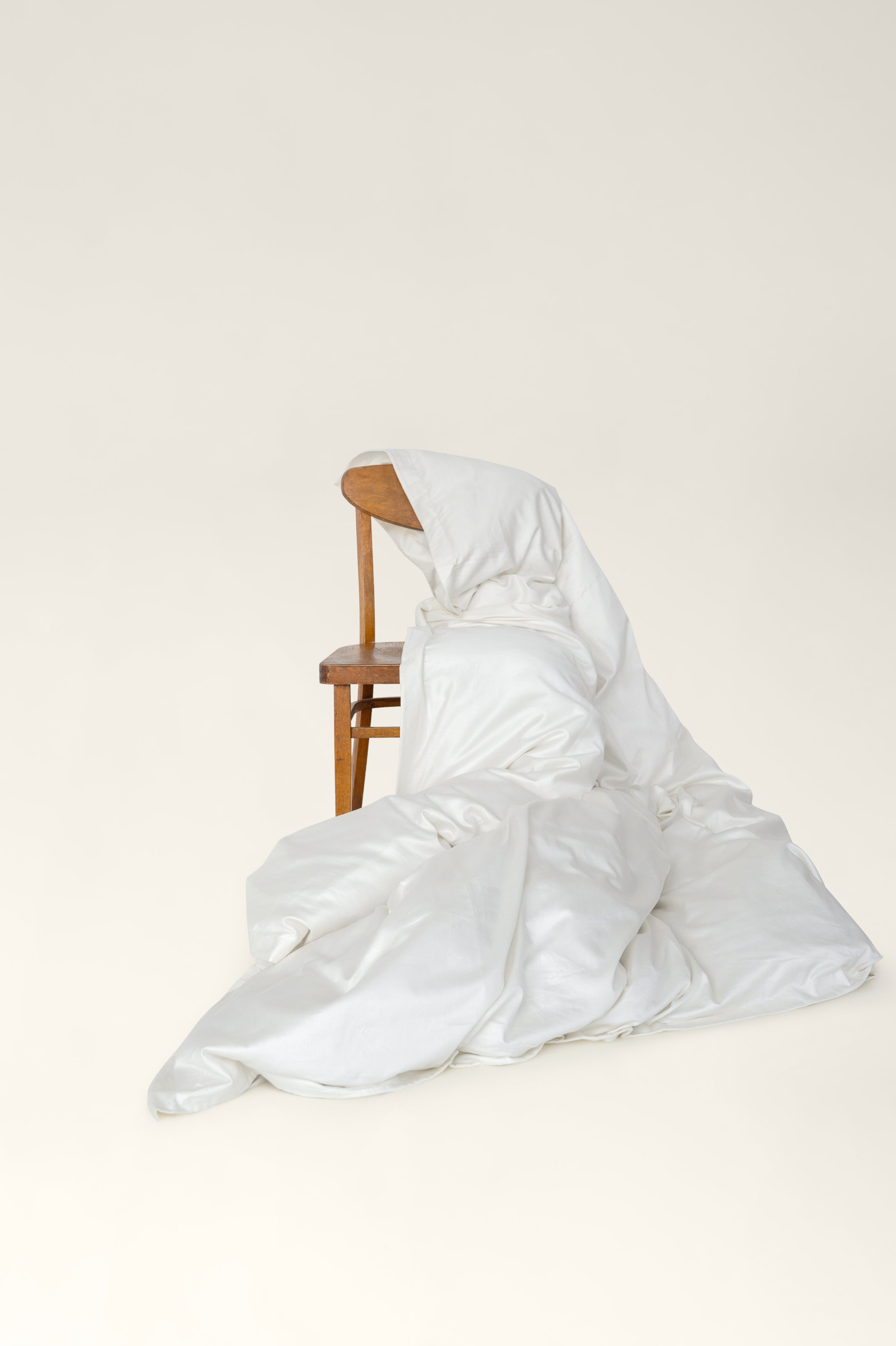 Bettbezug aus Satin Ivory