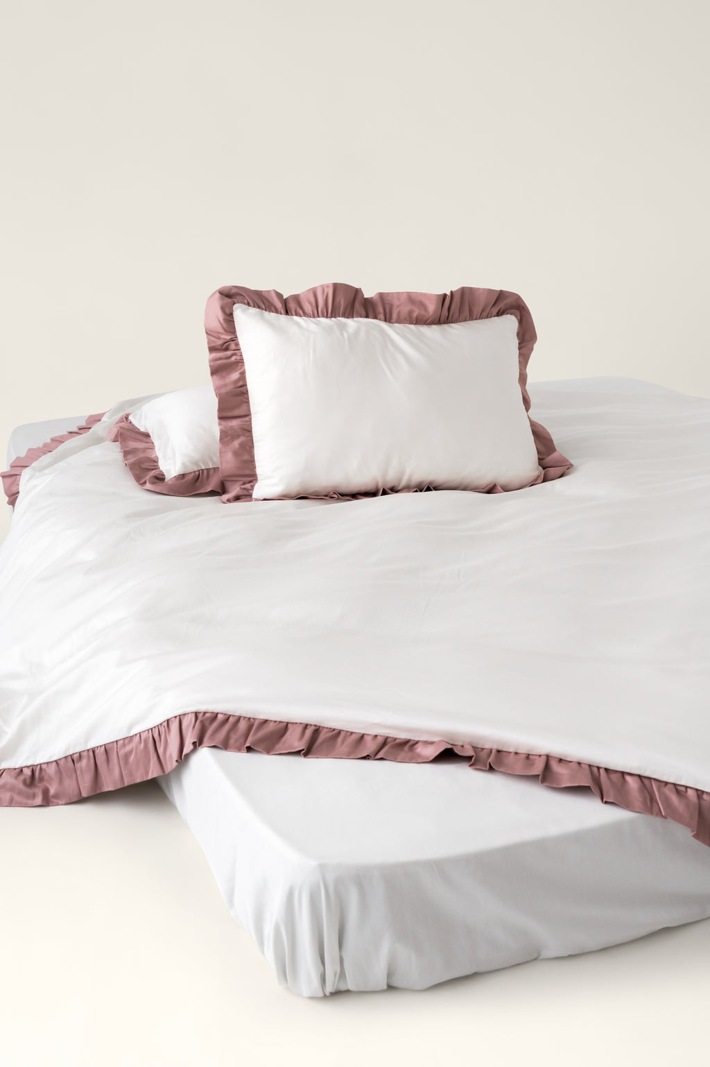 Bettbezug aus Satin mit Rüschen Savoy