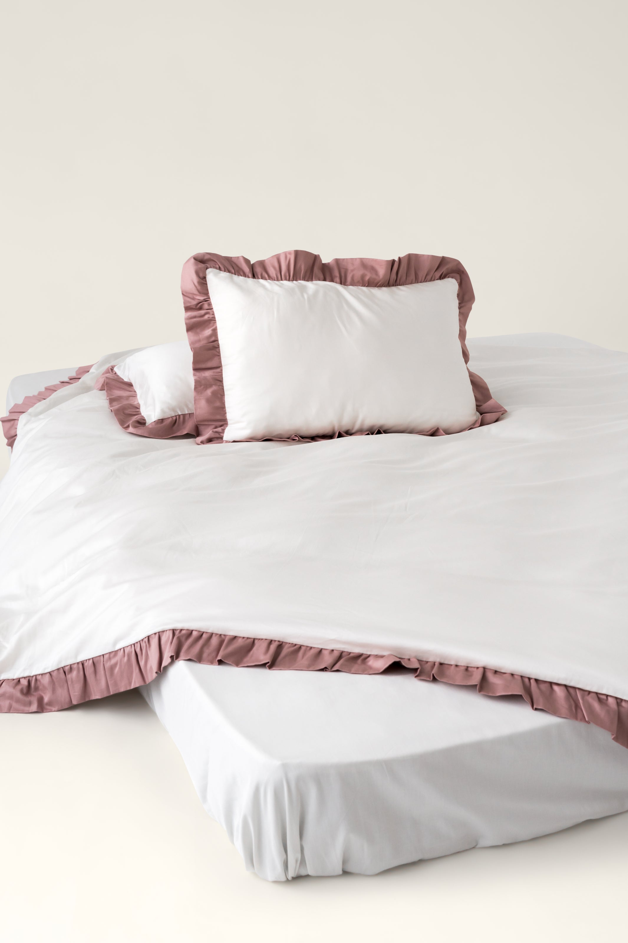 Bettbezug aus Satin mit Rüschen Savoy