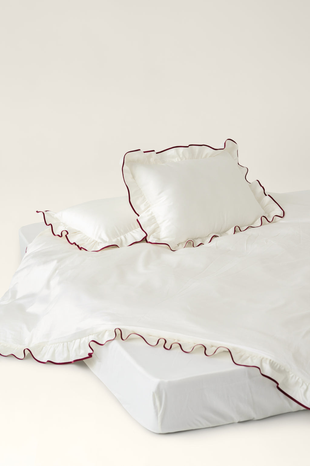 Kissenbezüge Satin mit Rüschen Beni