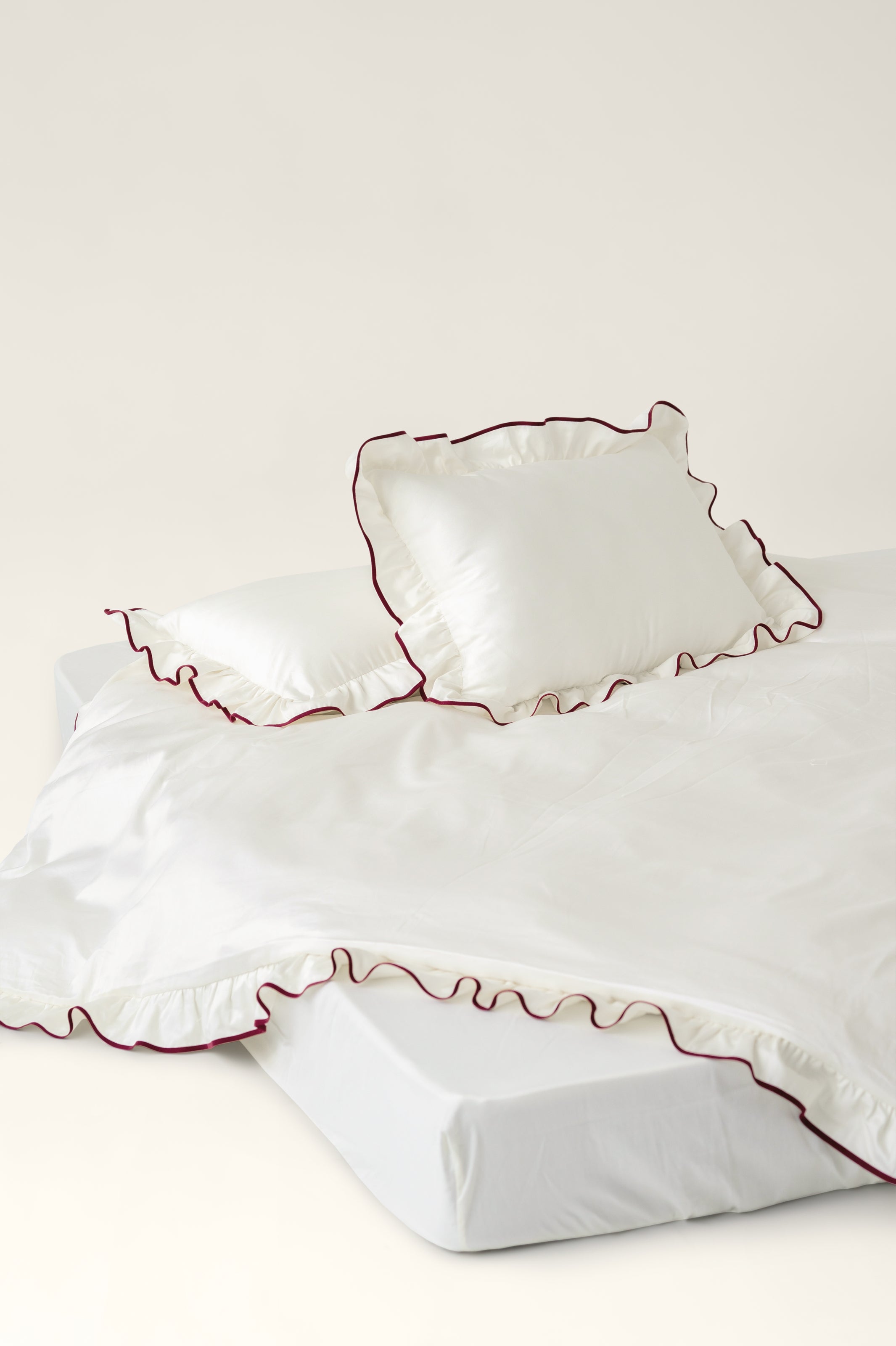 Kissenbezüge Satin mit Rüschen Beni