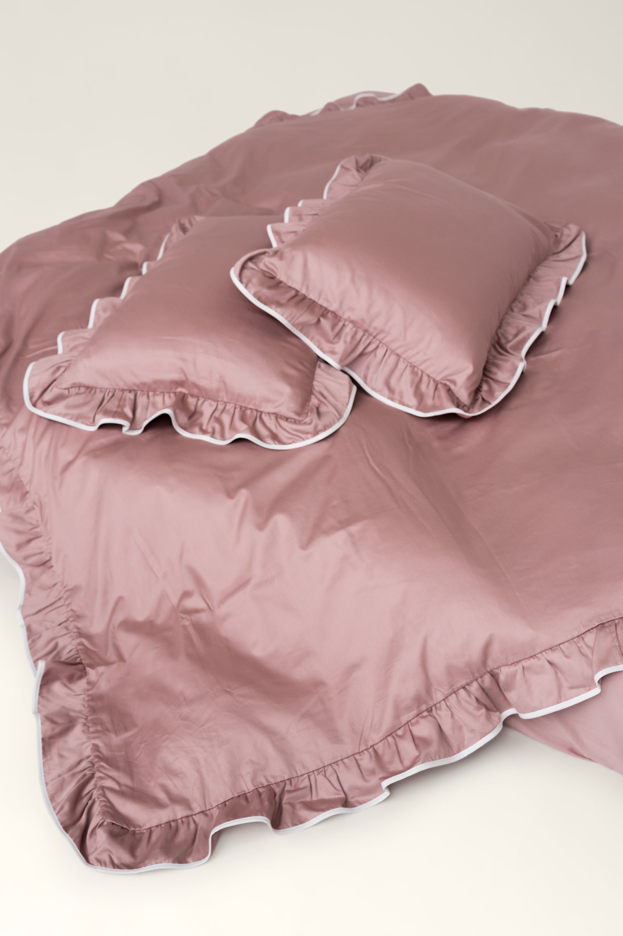 Kissenbezüge Satin mit Rüschen Ely