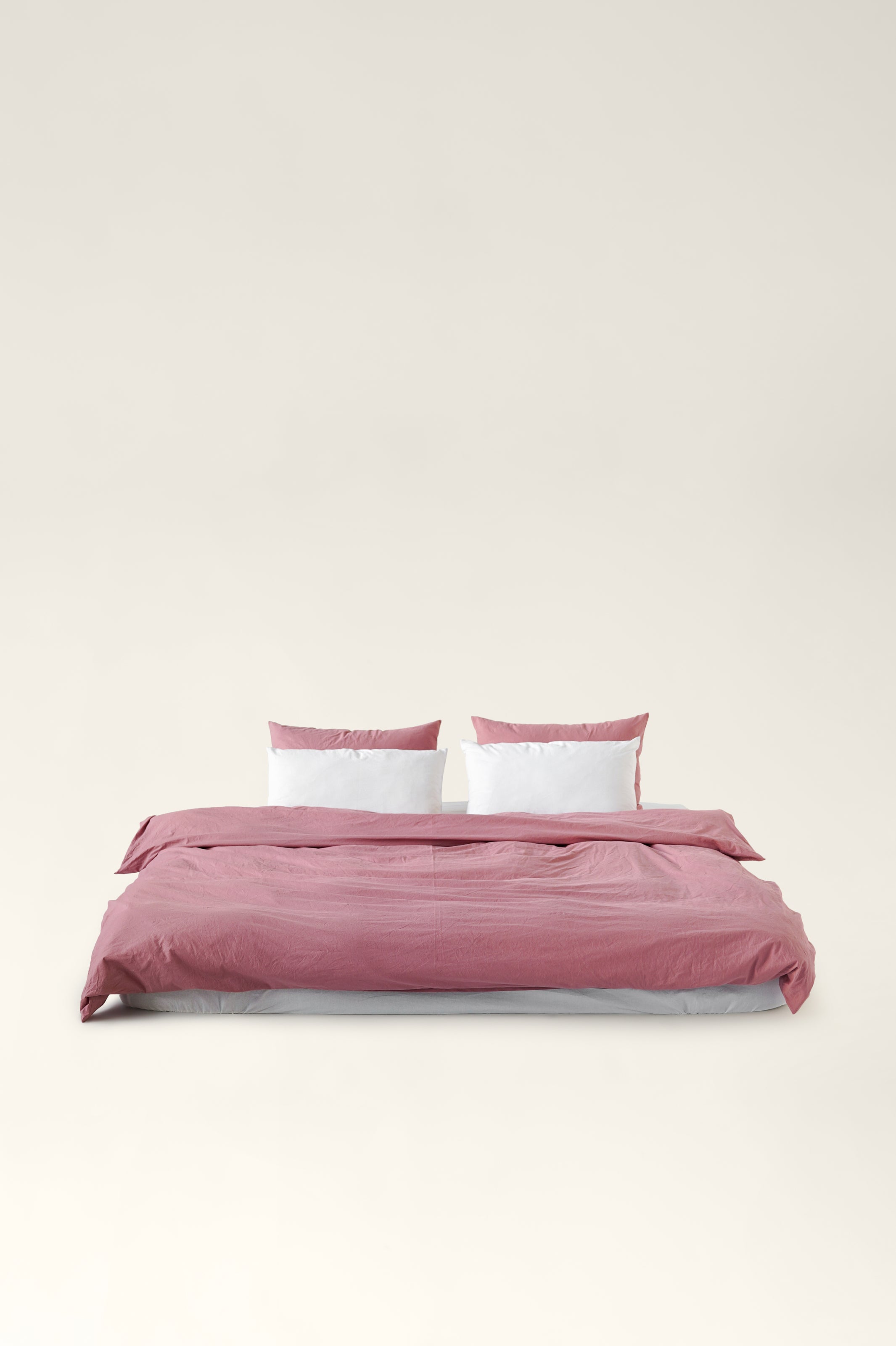Bettwäsche gekochte Baumwolle Strawberry pink & Cloud