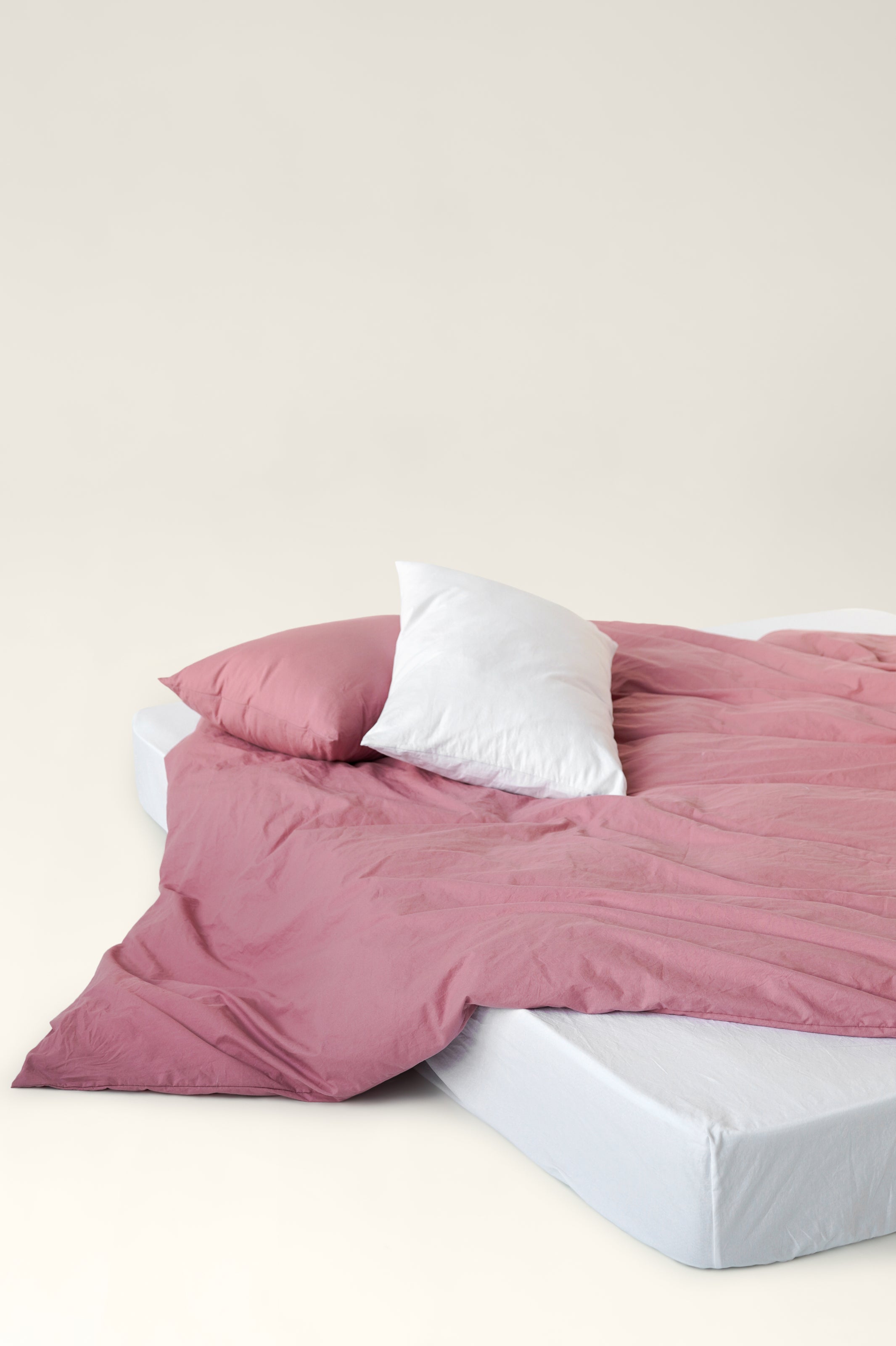 Bettwäsche gekochte Baumwolle Strawberry pink & Cloud