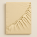 Satin-Spannbetttuch Butter